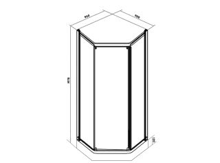 Душевой уголок Parly ZEP91 с поддоном